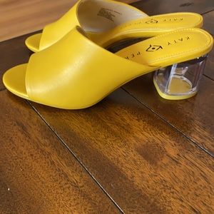 Katy Perry block heel mules-NWOT but with the box